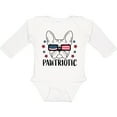 thumbnail image 3 of Inktastic Pawtriotic with French Bulldog  in American Flag Sunglasses Boys or Girls Long Sleeve Baby Bodysuit, 3 of 5