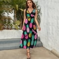 thumbnail image 5 of Flamingo Pattern Sleeveless Dress Female Clothing Dress Women Summer 2025 Dress, 5 of 7