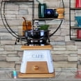 thumbnail image 1 of JUNWELL Vintage Manual Coffee Grinder | Porcelain Hand-Crank Mill for Pour-Over Coffee | Non-Electric Bean Grinding Machine with Wooden Base | Classic Kitchen Accessory for Brew Enthusias, 1 of 6