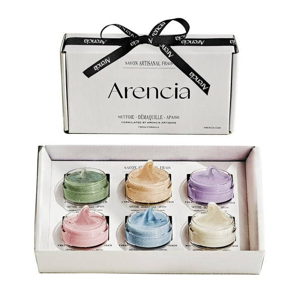 Set de regalo ARENCIA, limpiador facial con arroz y mochi, 15 ml x 6, coreano