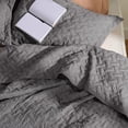 thumbnail image 7 of Cozy Comfort 3-Piece Grey Quilt Bedding Sets, King, 7 of 7