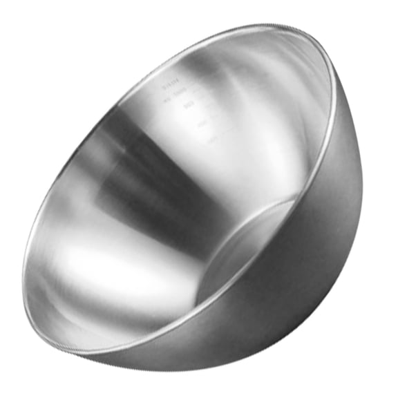 Toyandona Thick Stainless Steel Kitchen Bowl Plated Silver for Multipurpose Use