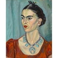 thumbnail image 2 of Magda Pach 15x18 Black Ornate Wood Framed Double Matted Museum Art Print Titled - Frida Kahlo (1933), 2 of 5
