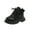 Black, variant on Boys' Boots Girls Kids Side Zipper Lace up Faux Fur Ankle Boots Save Big
