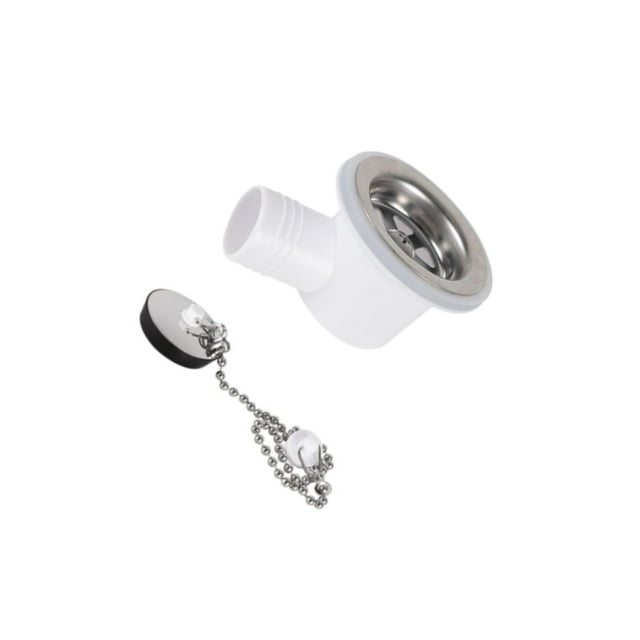 QualitChoice Sink Waste Drain Plug Hole Angle Fitting Easy to Install Premium for RV without Tube without Tube 7.6cm