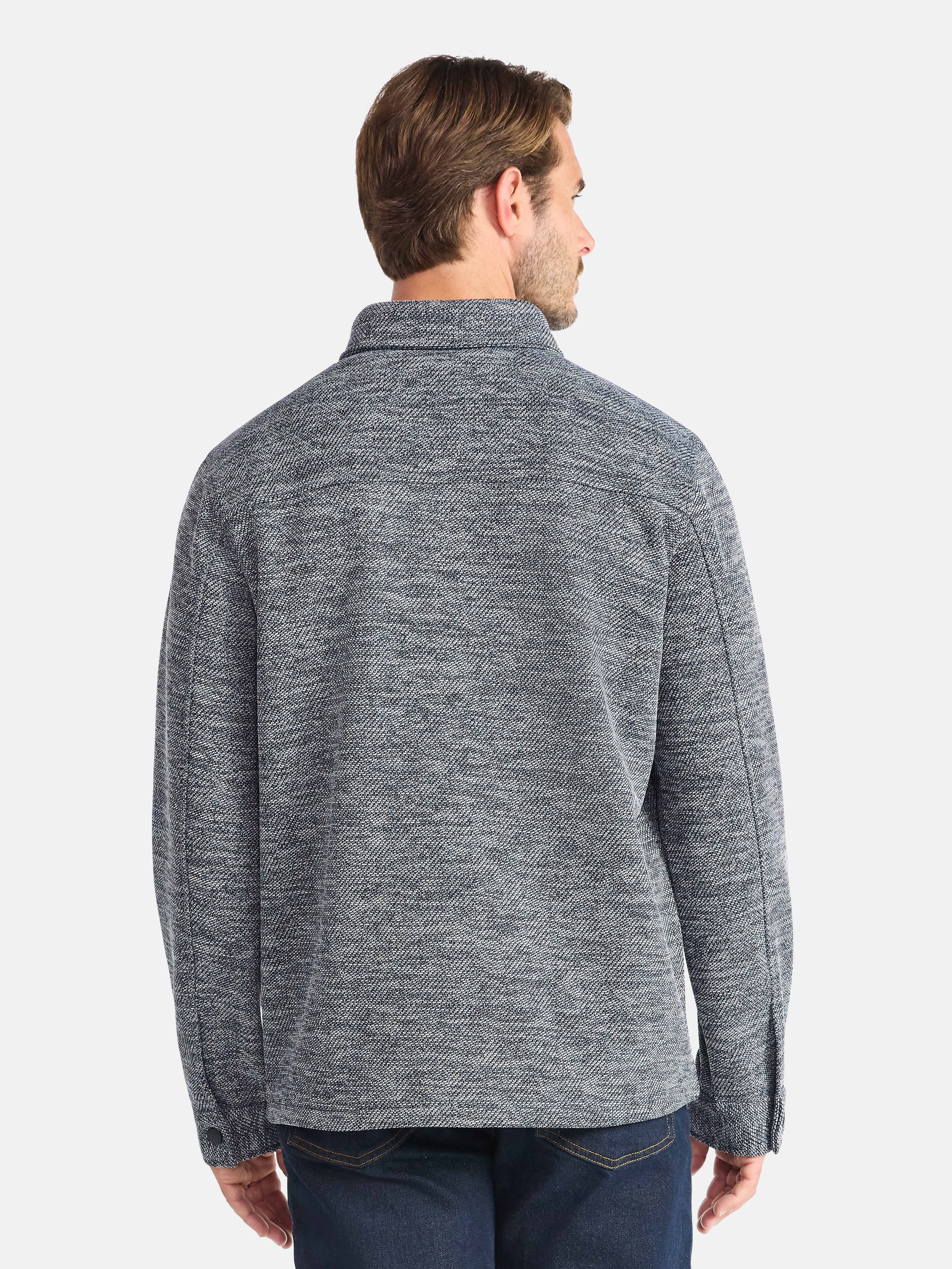 George Men's and Big Men's Knit Shacket with Microfleece Lining, Midweight, Sizes S-3XL