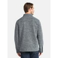 thumbnail image 3 of George Men's and Big Men's Knit Shacket with Microfleece Lining, Midweight, Sizes S-3XL, 3 of 5