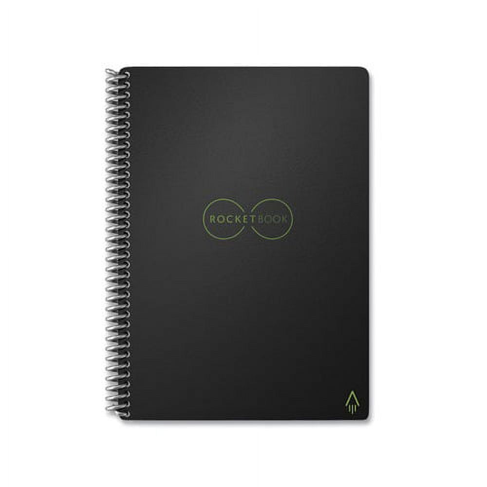 Core Smart Notebook Dotted Rule, Black Cover, 8.8 x 6, 18 Sheets