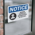 thumbnail image 4 of (2 Pack) Hearing Protection Recommended Sign, 4 of 7