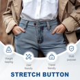 thumbnail image 2 of Rubber Pant Waistband Extender Button, 2025 New Button Extenders for Jeans, Waist Extenders for Pants for Men, Button Extenders for Pants for Women, No Sew Waist Extensions for 1-1.8 Inches (12), 2 of 7