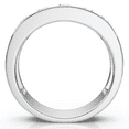 thumbnail image 2 of Pompeii 1 1/4ct Diamond Wedding Ring Channel Set Mens Ring 14k White Gold (G/H,I1), 2 of 5