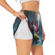 thumbnail image 1 of Balery Pond Cute Axolotl Pantalones cortos deportivos para mujer con forro y dos bolsillos, elásticos, para entrenamiento, gimnasio, yoga-X-Large, 1 of 7