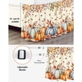 thumbnail image 3 of Thanksgiving Pumpkin Bed Skirt King Size 16 Inch Drop, Autumn Leaves Fruit Harvest Beige Wrap Around Dust Ruffle Bedskirts, Wrinkle & Fade Resistant Easy Fit Bedskirt with Adjustable Elastic, 3 of 8