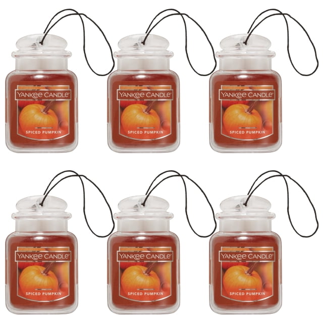 Ambientador para auto Yankee Candle Spiced Pumpkin, paquete de 6