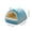 Blue1, variant on GFHFHITJ Semi-enclosed Pet House Indoor Foldable Soft Kennel Bed Warm Cats House Puppy Cave With Cushion For Small Medium Large Dogs Cats