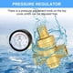 thumbnail image 3 of 2X Regulador de Presión de Agua de 1/2 Pulgada con Manómetro, Dureza de Latón, Válvula Reductora de Presión de Agua Ajustable, 3 of 7