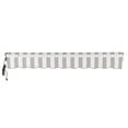 thumbnail image 5 of Awntech 8 Ft Maui Left Motorized Heavy Duty Patio Retractable Awning (96in x 9.25in x 78in), Gray/White Stripe, 5 of 8