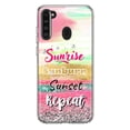 thumbnail image 1 of MUNDAZE Samsung Galaxy A21 Shockproof Clear Hybrid Protective Phone Case Summer Brush Strokes Sunrise Sunburn Sunset Repeat Cover, 1 of 5