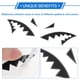 thumbnail image 5 of Calcomanía reflectante de parachoques única de Bargains, boca de tiburón negra cuadrada reflectante, decoración personalizada para el cuerpo del vehículo o puerta o ventana, 5 of 7