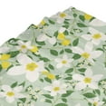 thumbnail image 4 of Shower Curtain, Lemon floral Waterproof Fabric Plastic Shower Curtain, Drying Fast Bathroom Curtain with 9 Buttonholes, Ruffle Shower Curtain 60x72in, 4 of 8