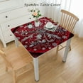 thumbnail image 2 of nygtbtfer Christmas Tablecloth , Red Washable Table Cover for Party Picnic Dinner Decor, 2 of 7