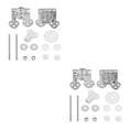 thumbnail image 2 of Decodeary Siège de Toilette avec Raccords en Acier Inoxydable Durables et Pièces de Réparation Durable 1-4N-M 2Ensemble, 2 of 6