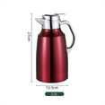 thumbnail image 2 of Big Capacity 2L Thermoses Thermal Hot Water Jug High Quality Double Layer 304 Stainless Steel Coffee Insulation Pot Home, 2 of 5