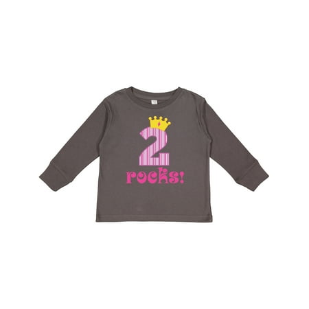 

Inktastic 2nd Birthday 2 Year Old Girls Princess Gift Toddler Toddler Girl Long Sleeve T-Shirt