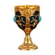 thumbnail image 5 of Copa medieval vintage de 30 ml, multiusos, vintage, grabada, reutilizable, para aniversario. Azul dorado, 5 of 9