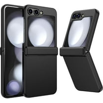 for Samsung Z Flip 5 Case Cover with Built-in Screen Protector, Galaxy Z Flip 5 Case with Hinge Protection Full Body Cover for Samsung Galaxy Z Flip 5 5G (Black)
