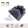 thumbnail image 4 of Home Weavers Allure Collection 100% Cotton Bath Rug 21"x34", Soft & Absorbent Bathroom Rug, Non-Slip Backing, Quick Dry, Machine Washable Bath Mat for Floor, Shower & Tub, Navy, 4 of 9