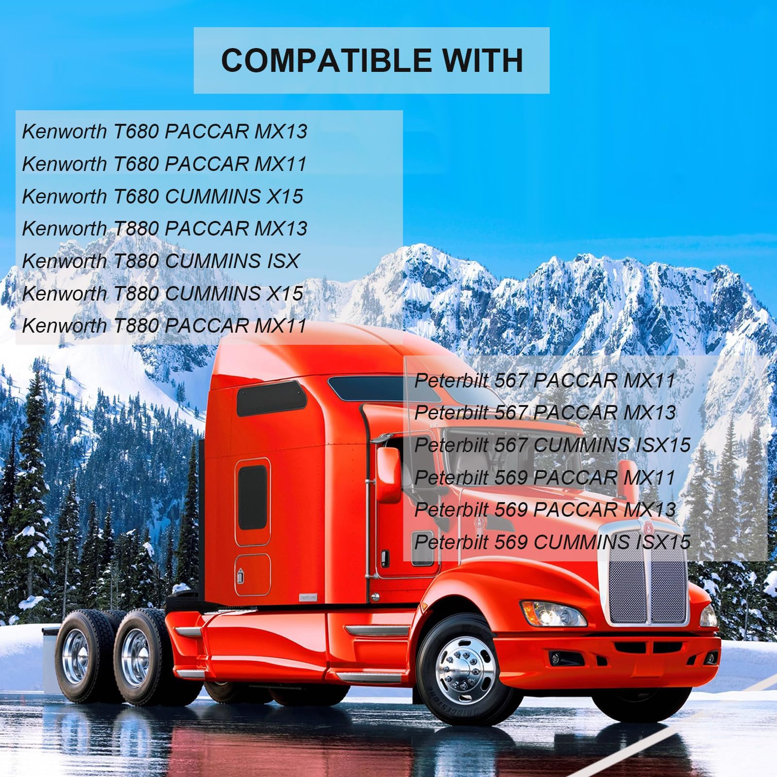 P621725 Engine Air Filter Fit for Kenworth T680 T880, Peterbilt 567 579 Replaces LAF6725 P637453 PA32000 WA11058 501058