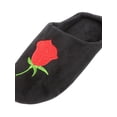 thumbnail image 4 of Topumt Women House Slipper Fuzzy Rose Plush Indoor Outdoor Anti-Skid Home Shoes, 4 of 8