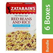 (6 pack) (6 Pack) Zatarain's Reduced Sodium Red Beans & Rice Mix, 8 oz