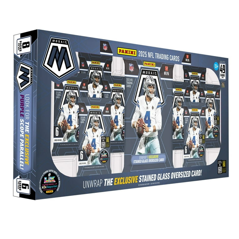 2025 Panini Mosaic Football Costco Bundle Box Stained Glass