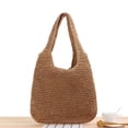 thumbnail image 2 of Yoyauz Women's Grass Woven Beach Bag - Women's Beach Handmade Woven Handbag, Summer Mesh Hollow Shoulder Bag, Suitable for Holidays, 2 of 5