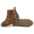 thumbnail image 4 of HARVEST LAND Little/Big Girl Ankle Boots Kids Short Zipper Flat Booties Leopard Size 11-5, 4 of 8
