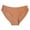 Gold, variant on fatyb Cotton Underwear for Women Low Rise No Show Bikini Panties High-Cut Soft Plain Ladies Underpants