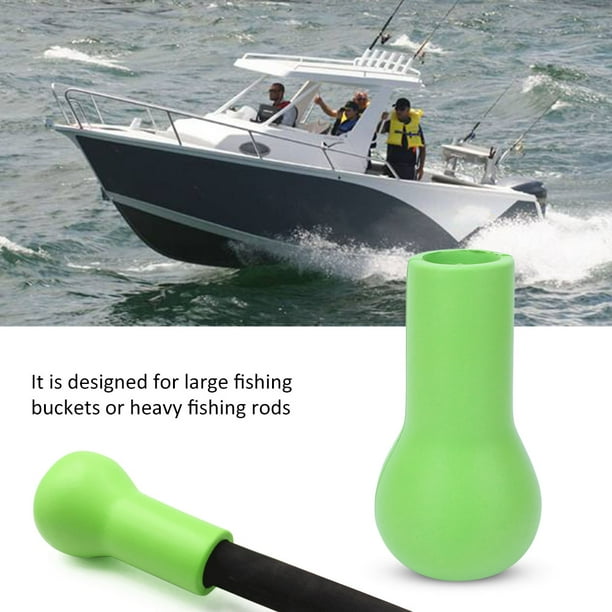 Gupbes 3.8cm Caliber Green Fishing Rod Holder, Portable EVA Fishing Rod  Butt For A Real Fishing Fighter
