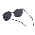 thumbnail image 2 of OWL Womens Cat Eye Sunglasses Black Metal Frame Ladies Designer Sun Glasses, 2 of 5