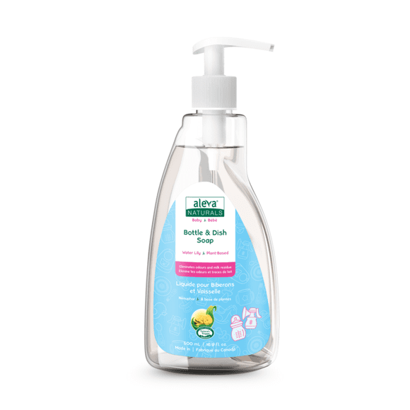 Aleva Naturals Liquide pour biberons et vaisselle, Nénuphar - 500ml