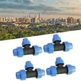 thumbnail image 4 of 4Pcs Pe Reducing Tee Plastic Water Pipe Joint Irrigation Pipe Fittings 32X20X32, 4 of 8