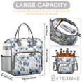 thumbnail image 5 of Pioneer Flower Floral Print Pattern Womens Lunch Box for Work,Insulated Large Lunch Bag for Tween and Teen,Loncheras Para Mujer,Leakproof Adult Lunch Bag for Work,Beach,Travel,Picnic,Camping, 5 of 7