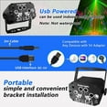 thumbnail image 5 of FNNMNNR Party Lights, RGB Disco Light with Remote Control Dj Lighting, Strobe Lamp Stage Par Light for Home Room Dance Parties Bar Karaoke Xmas Wedding Show Club, 5 of 6
