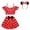 red+headband, variant on Girls Polka Dot Two Piece Swimsuit With Headband Off Shoulder Role Play Swimwear 2-8T