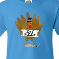 thumbnail image 4 of Inktastic Turkey Holding a Sign Says Eat Pizza Youth T-Shirt, 4 of 5