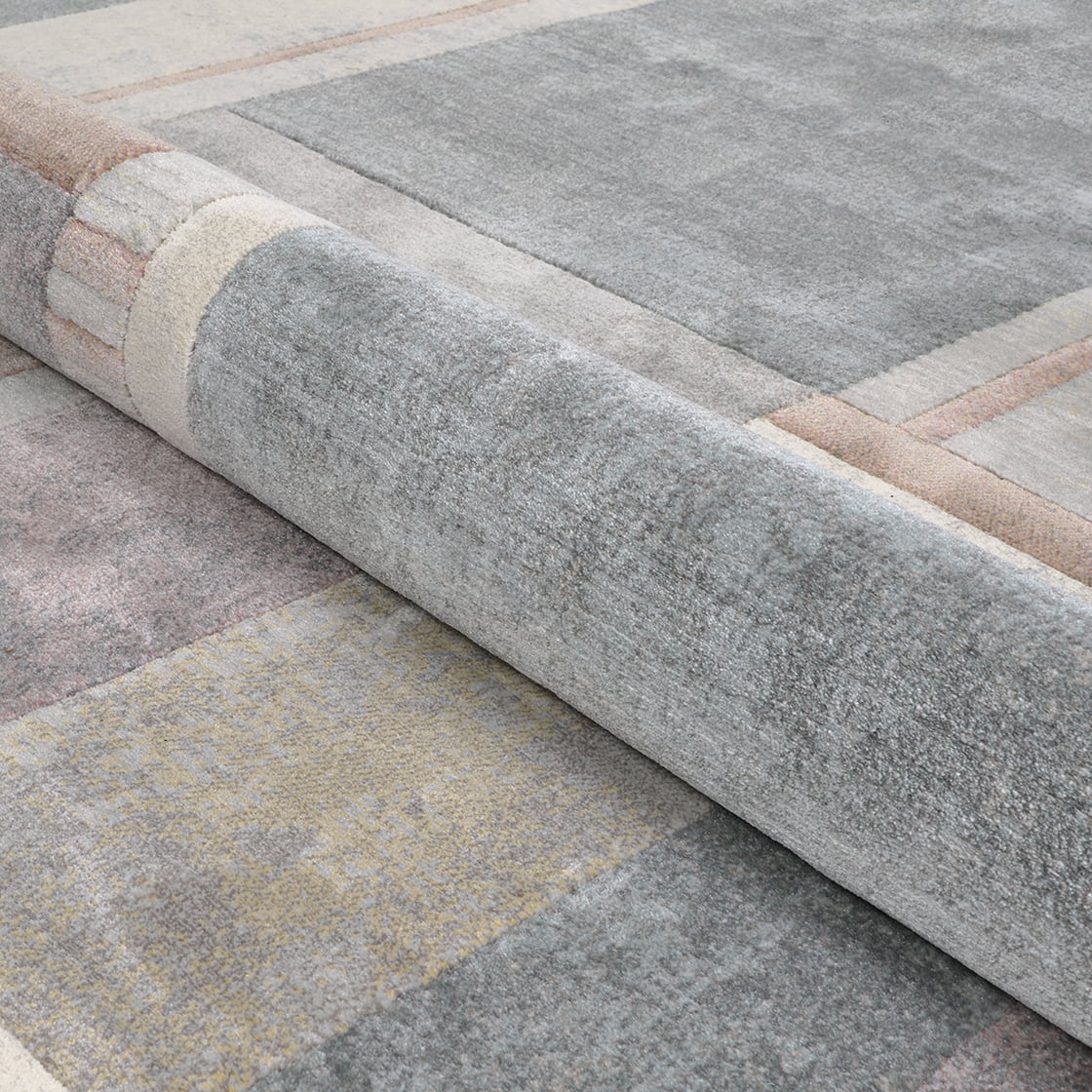 Couristan Easton Gambit Blocks 7'10" x 11'2" Stone-Multi Area Rug