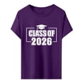 thumbnail image 3 of MEICHEN Graduation Gifts for Her: Class Of 2026 Senior 26 High School Graduation T Shirt Womens Spring Summer Tops, 3 of 3