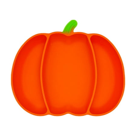 

Gueuusu Pumpkin Shaped Baby Plates Suction Base Toddler Feeding Set