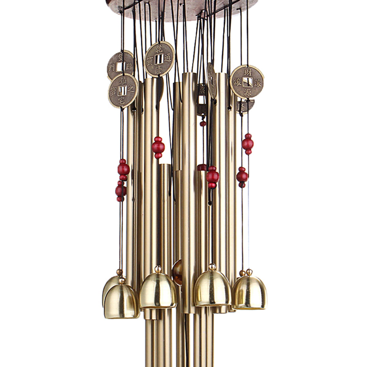 Bamboo Wind Chimes 5 Tubes Garden Feng Shui Decoration #2 
